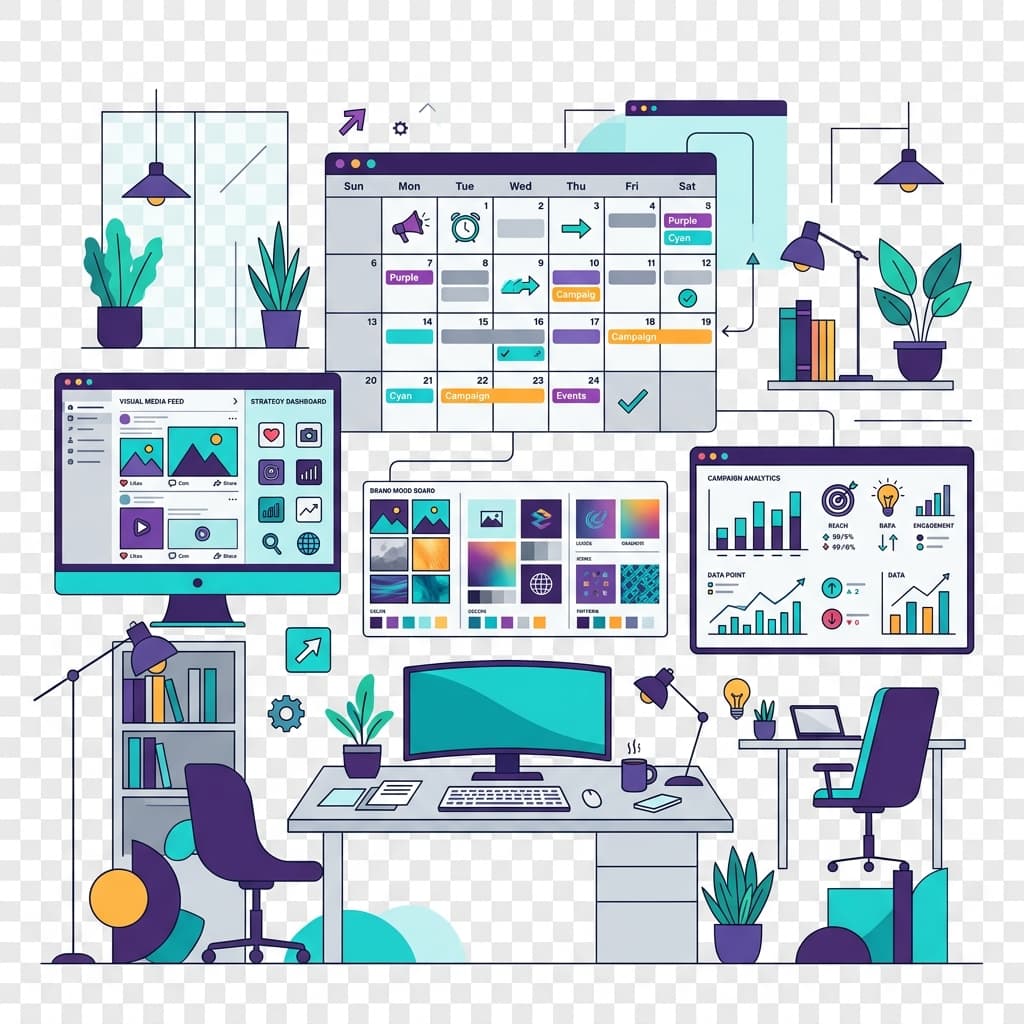 Marketing Agencies workflow illustration